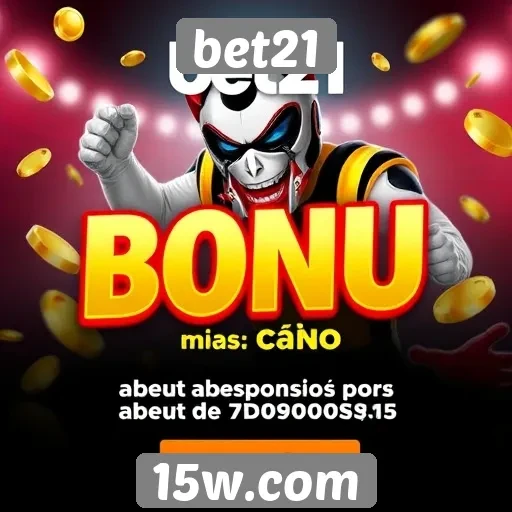 Promoções e bônus disponíveis na plataforma Bet21